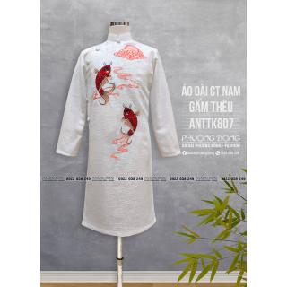 Áo Dài Cách Tân Nam Thêu Cao Cấp ANTTK807